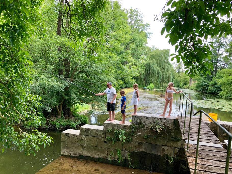 Magnifique Moulin Proche Chablis, Jacuzzi Et Riviere Villa Annay-sur-Serein Exteriör bild